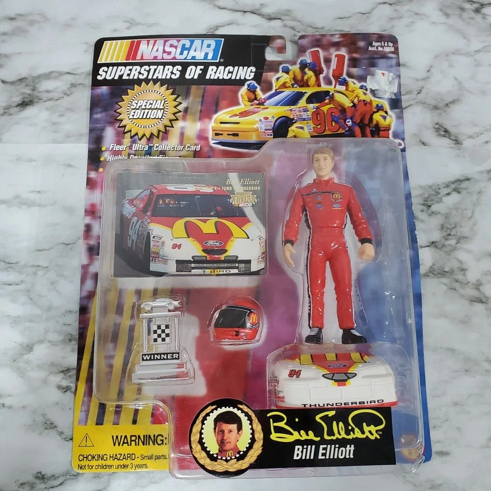 Bill Elliott Nascar Superstars Of Racing Action Figure Special Edition Toy‎ Biz